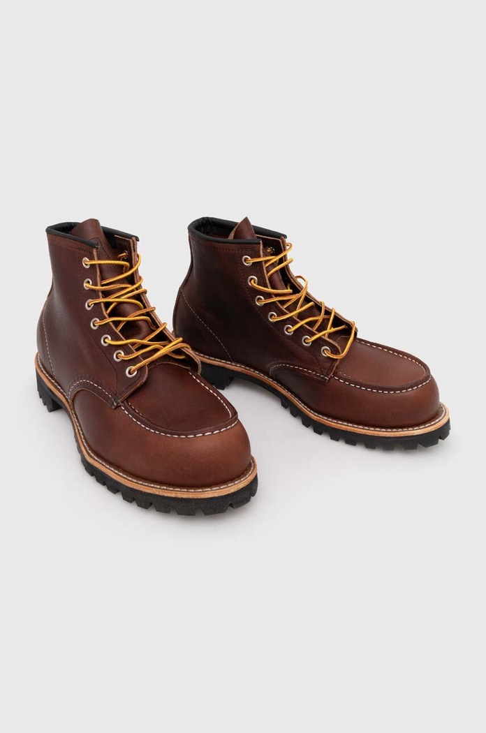 Red Wing leather shoes Roughneck Moc Toe 8146 brown AW23