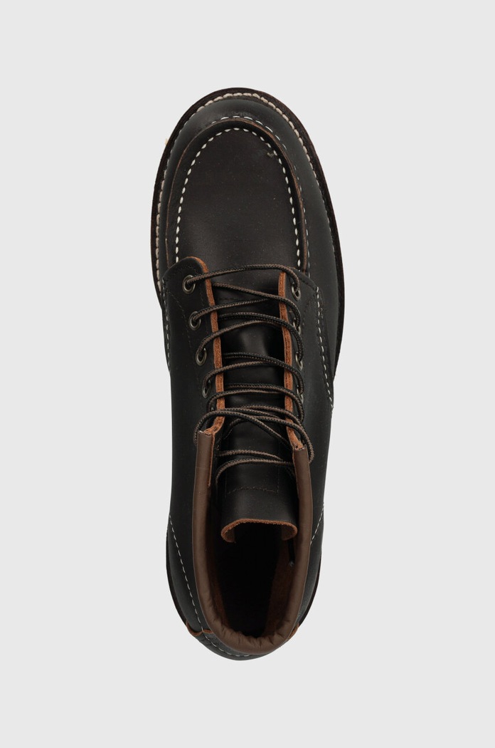 Kožne cipele Red Wing 6-INCH Classic Moc Moc Toe crna 8849