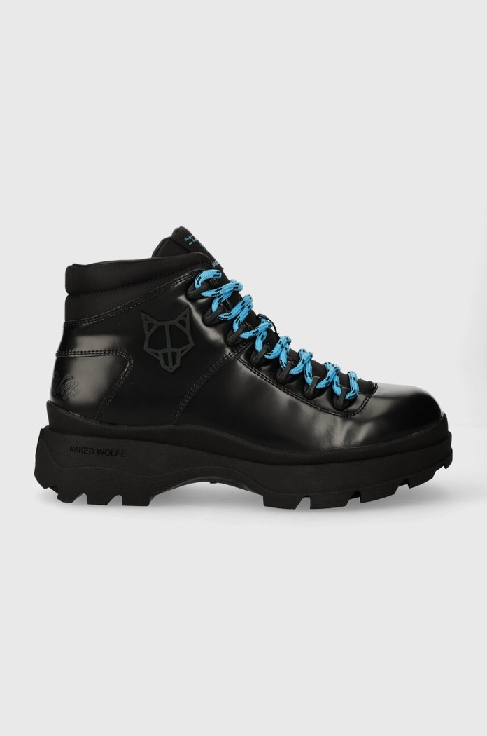 Naked Wolfe bocanci de piele Aspen casual negru Aspen.Black.Box