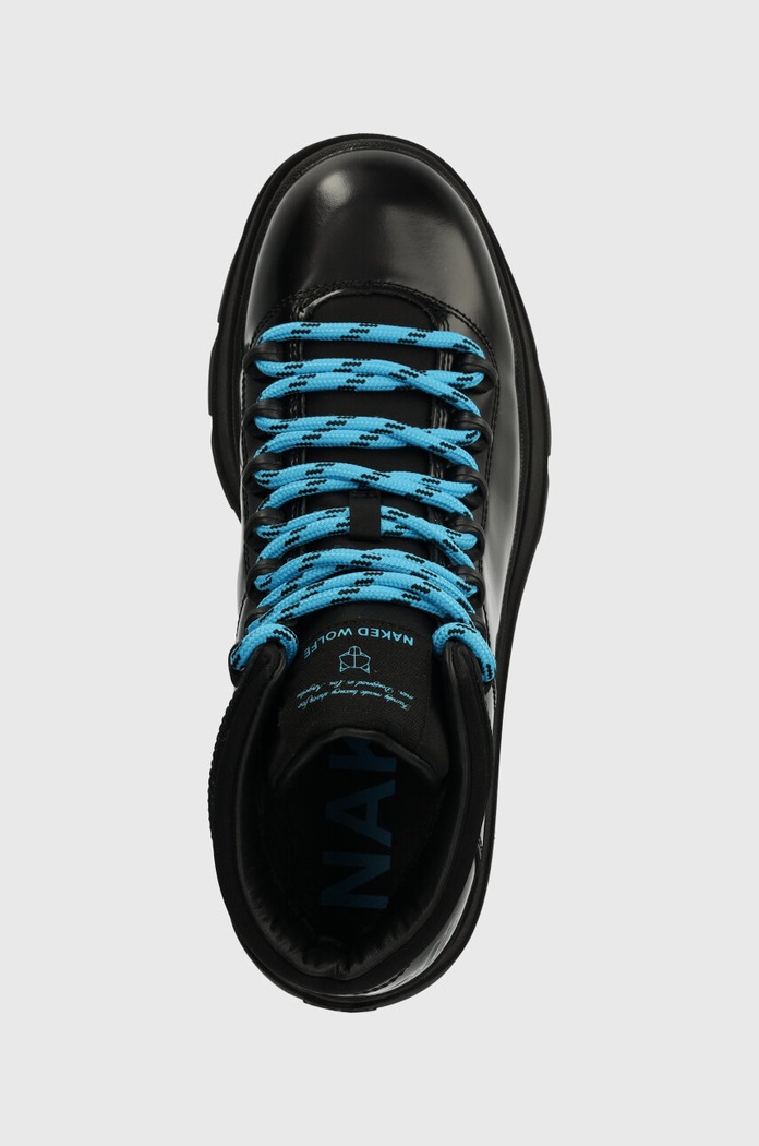 Naked Wolfe bocanci de piele Aspen negru Aspen.Black.Box
