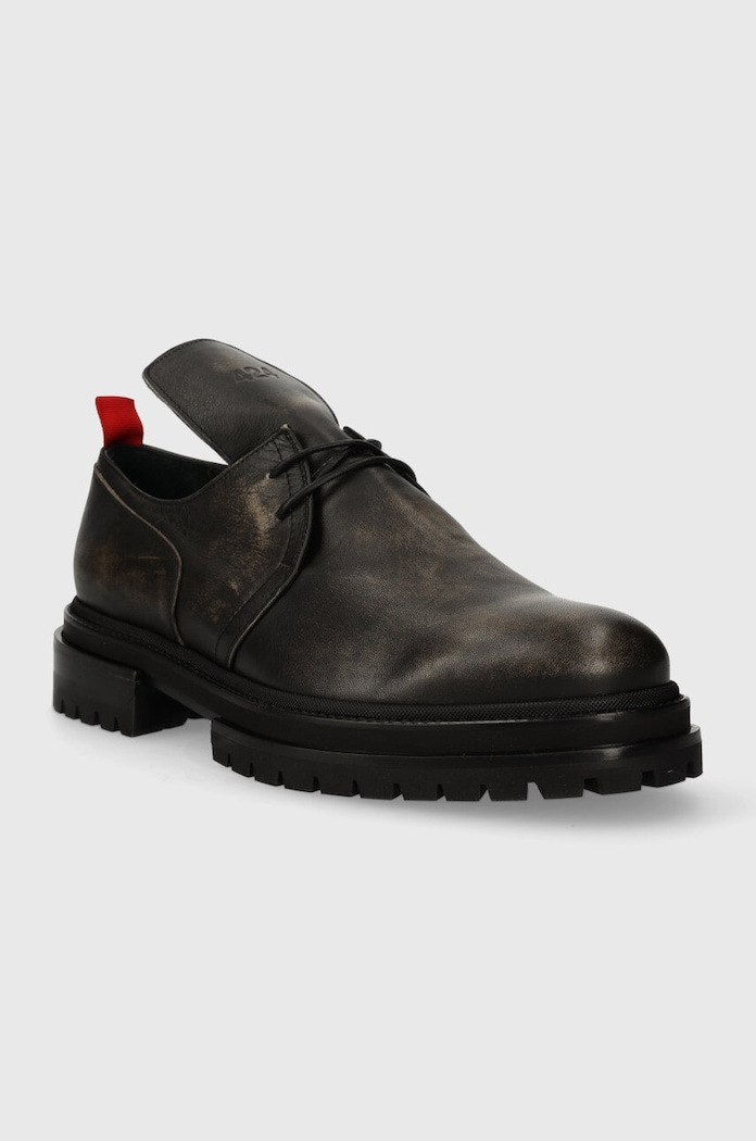 Kožené poltopánky 424 0 35424Q05T.236573 čierna AW23