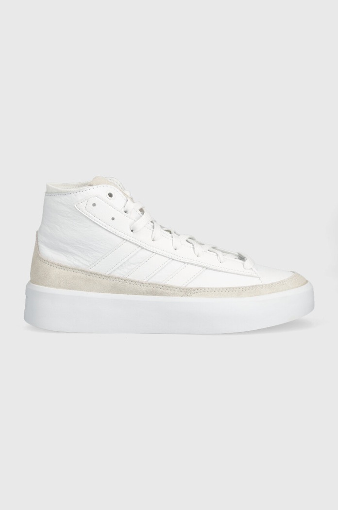 Kožené kecky adidas přírodní kůže bílá IE9417