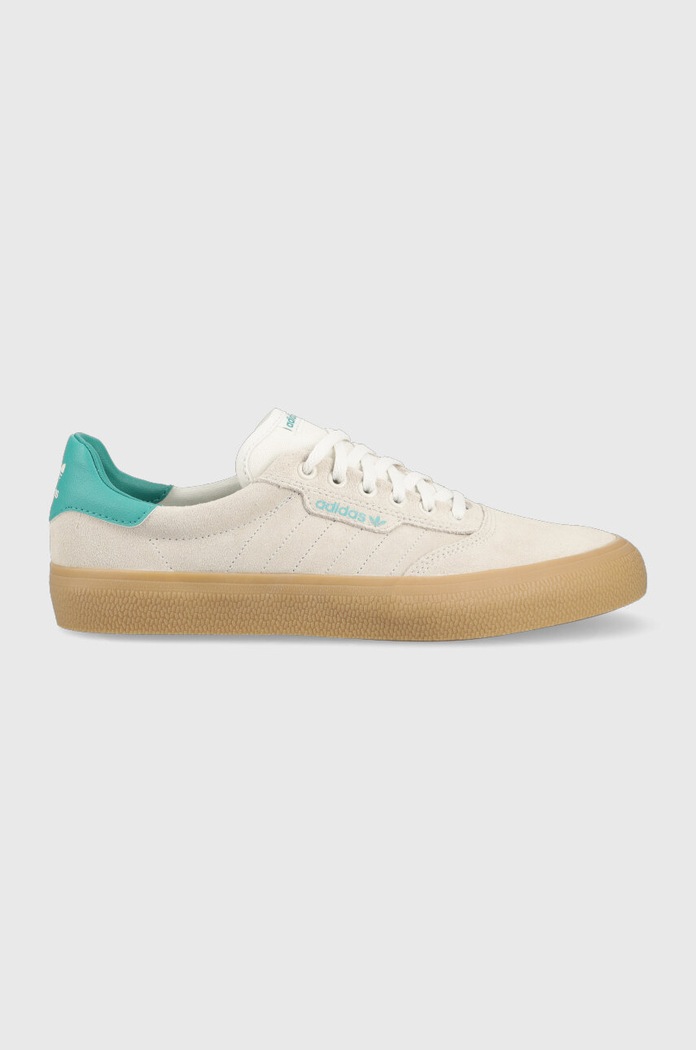 Πάνινα παπούτσια adidas Originals 3MC δέρμα σαμουά γκρί EF8443