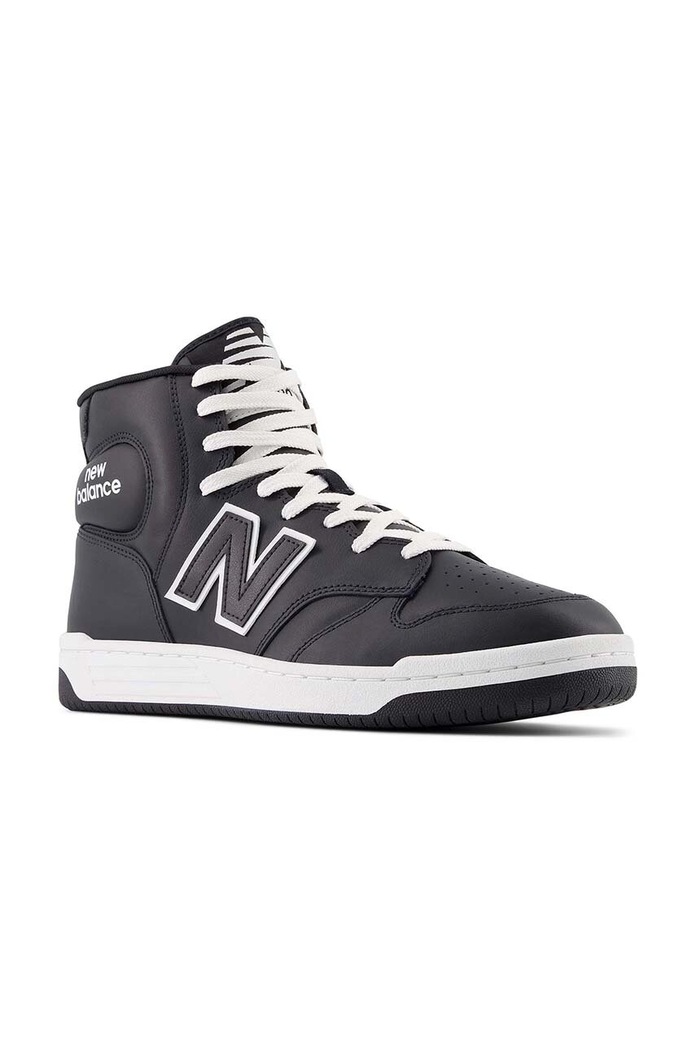 New Balance sneakersy skórzane BB480COB BB480COB czarny AW23