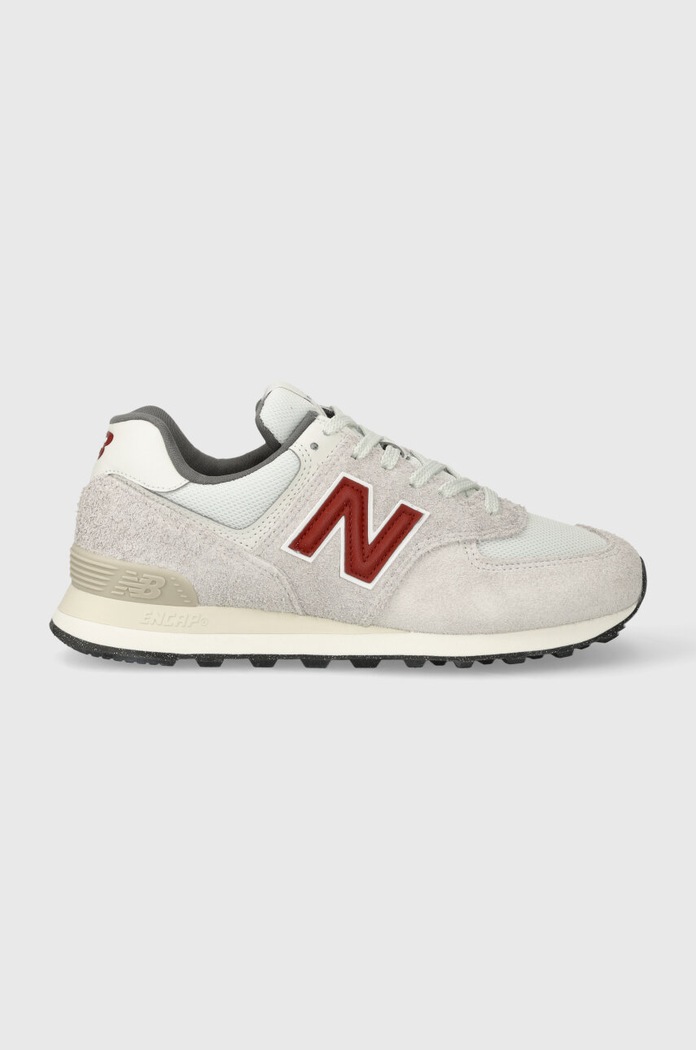 New Balance sneakers U574SOR piele întoarsă gri U574SOR