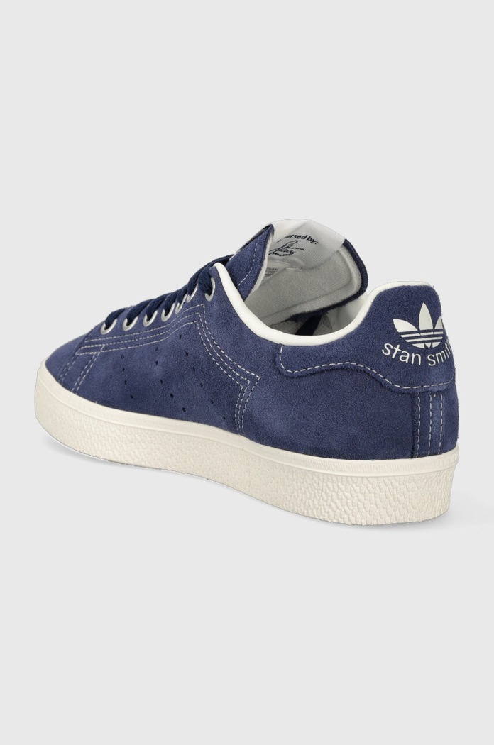 Încălțăminte adidas Originals sneakers din piele întoarsă STAN SMITH CS IE6918 bleumarin