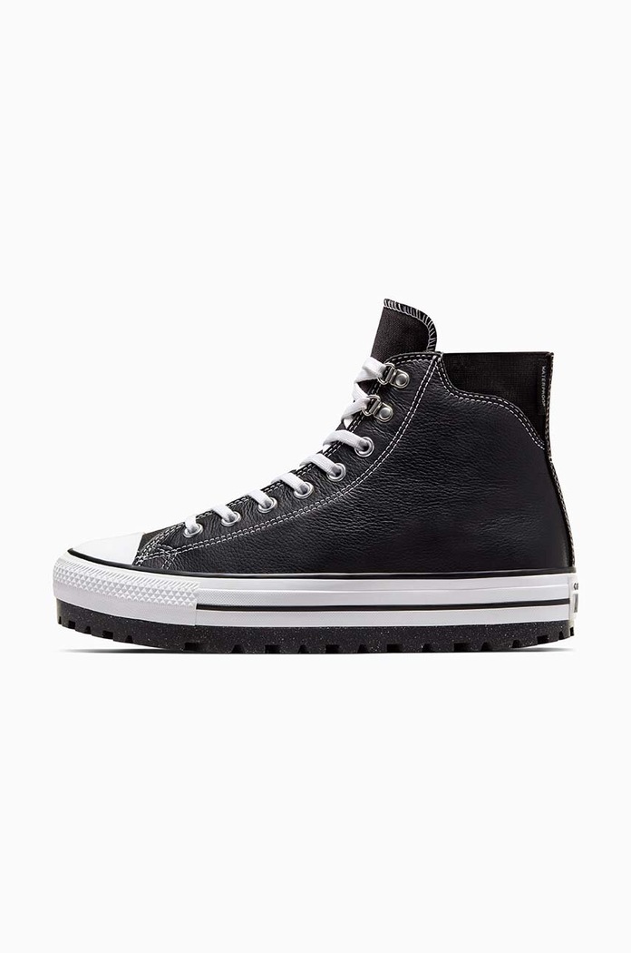 Παπούτσια Δερμάτινες μπότες πεζοπορίας Converse Chuck Taylor All Star City Trek A04480C μαύρο
