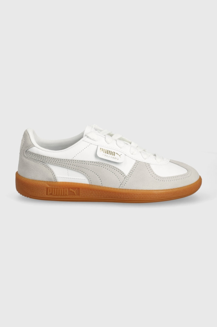 Kožené tenisky Puma Palermo 396464 šedá SS26
