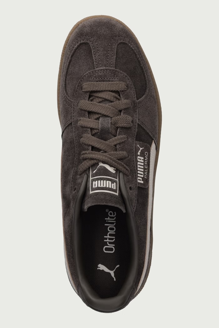 Palermo sneakersy zamszowe Puma 396463 brązowy