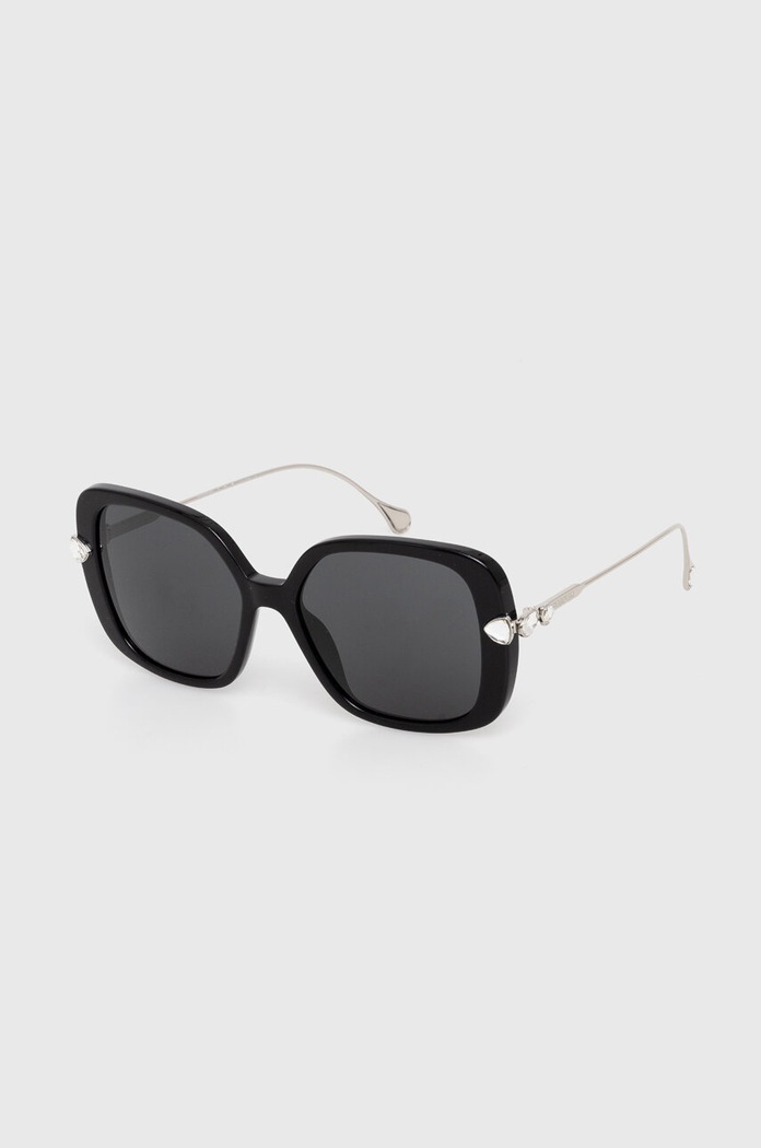 Swarovski okulary przeciwsłoneczne 5679543 MESMERA prostokątne czarny 5679543