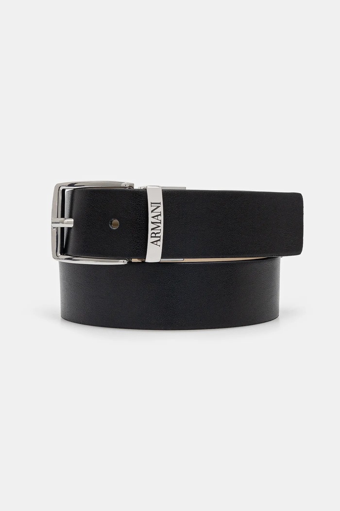 Detský obojstranný opasok Emporio Armani čierna 401520.3F560