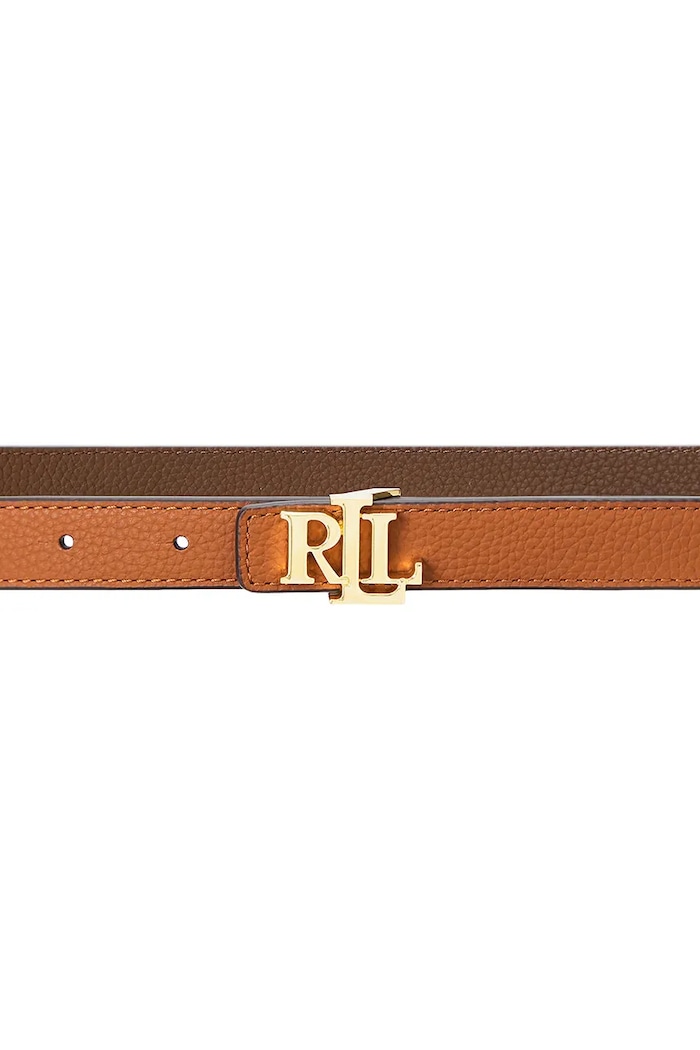 Doplnky Lauren Ralph Lauren obojstranný opasok dámsky kožený 412912038 hnedá