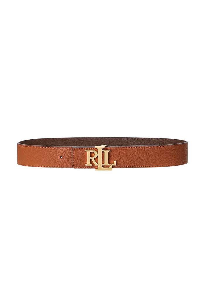 Lauren Ralph Lauren curea reversibilă pentru femei din piele maro 412912040