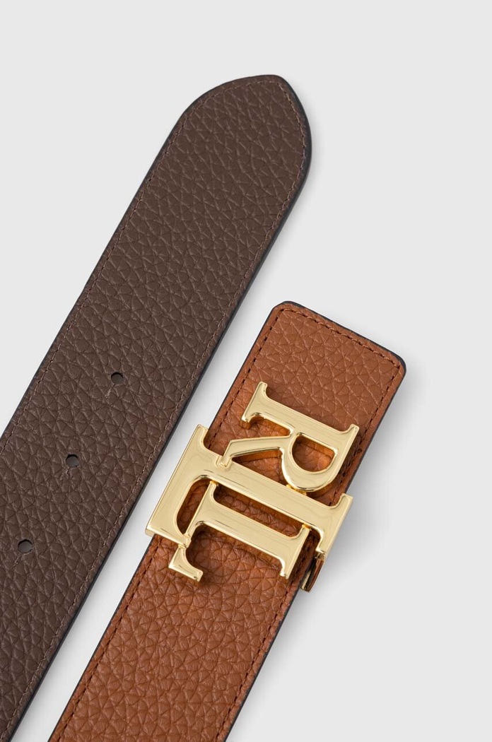 Lauren Ralph Lauren oboustranný pásek dámský kožený 412912040 hnědá SS26