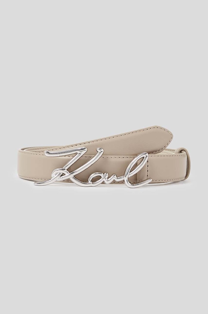 Karl Lagerfeld bőr öv Planet friendly bézs 235W3101