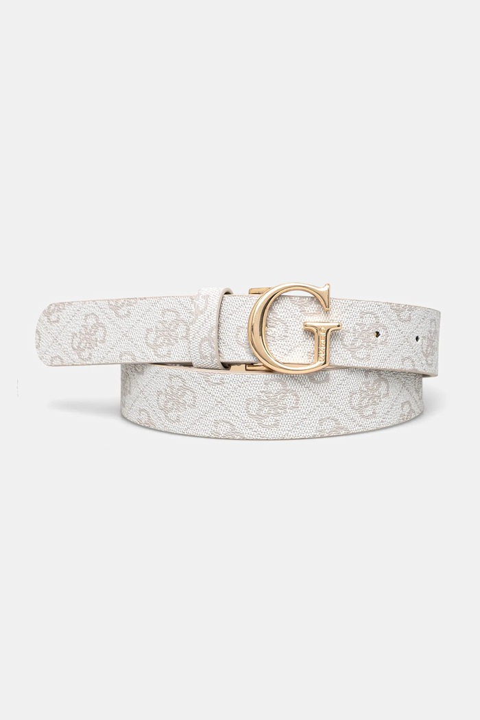 Pásek Guess VIKKY přírodní kůže béžová BW7862.P3430