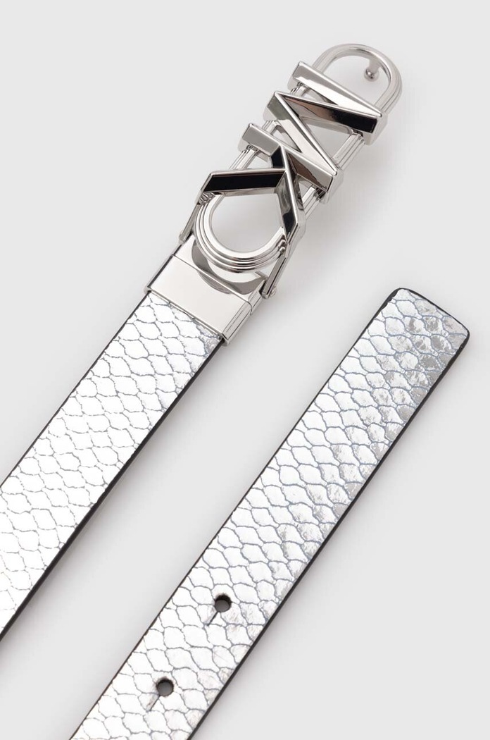 MICHAEL Michael Kors Αναστρέψιμη δερμάτινη ζώνη MICHAEL Michael Kors 558992 ασημί AW23