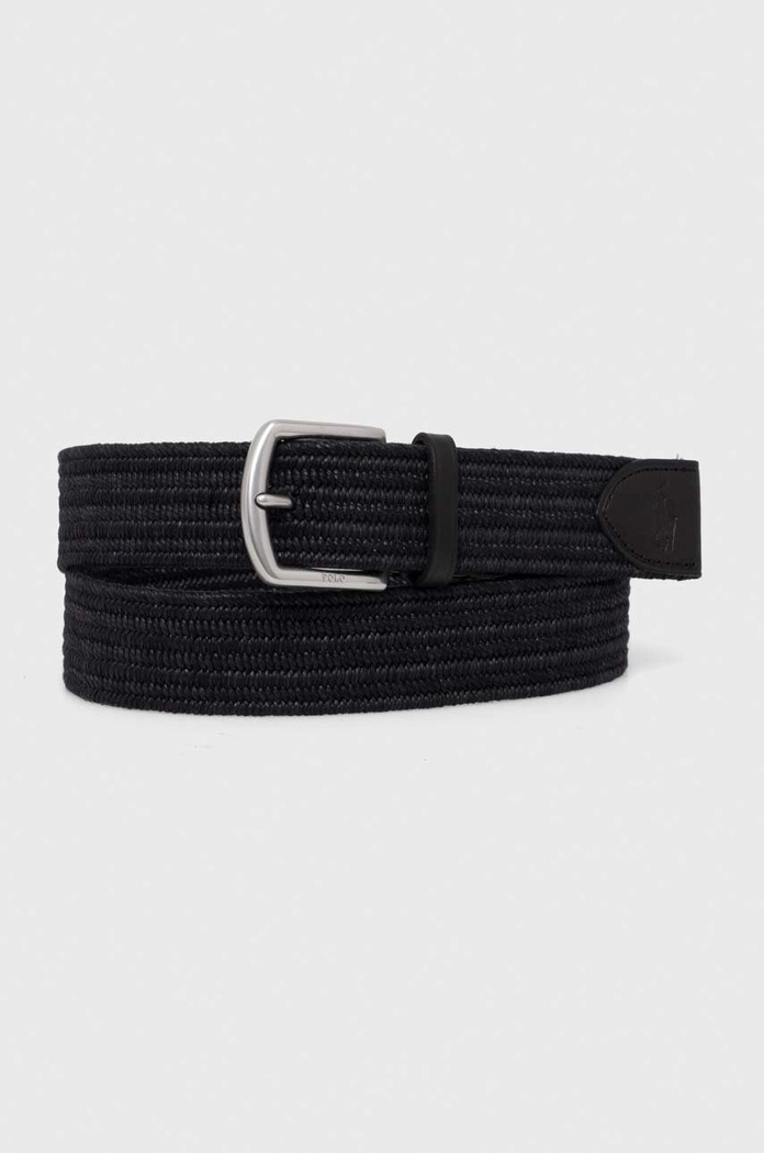 Opasok Polo Ralph Lauren usňová koža čierna 405666041