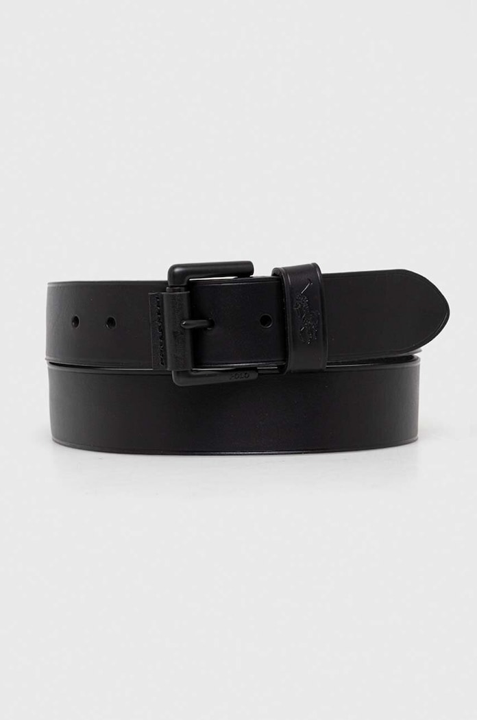 Kožený pásek Polo Ralph Lauren černá 405898668