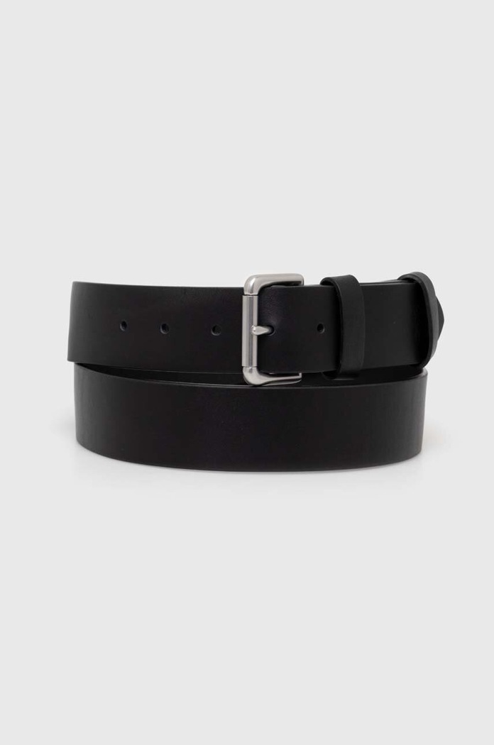 Δερμάτινη ζώνη Polo Ralph Lauren μαύρο 405899989