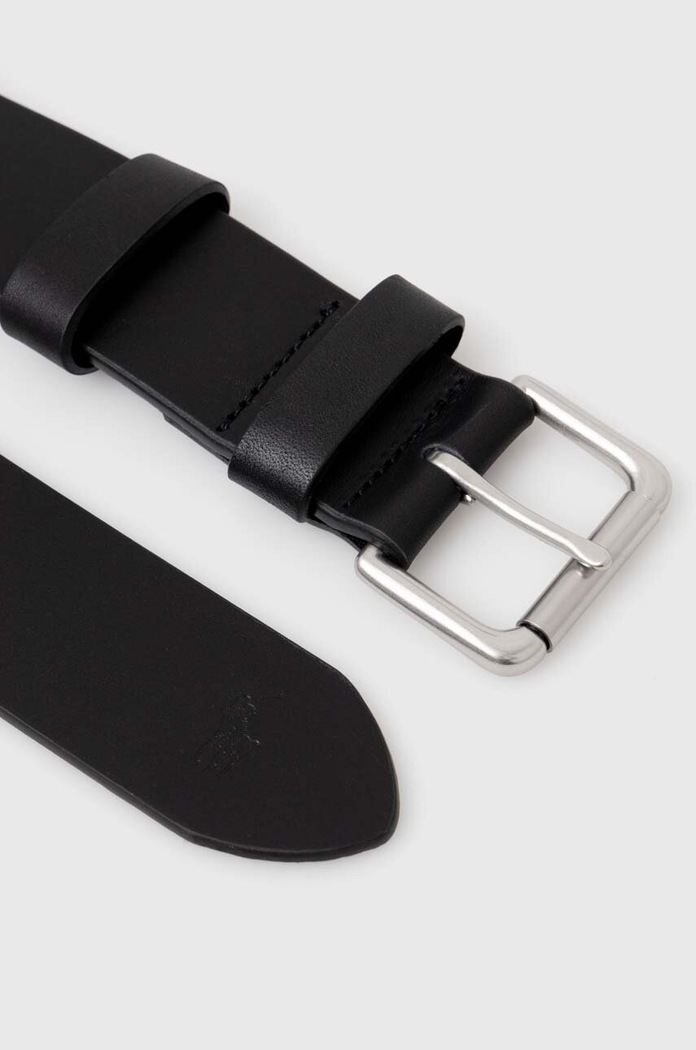 Δερμάτινη ζώνη Polo Ralph Lauren 405899989 μαύρο AA00