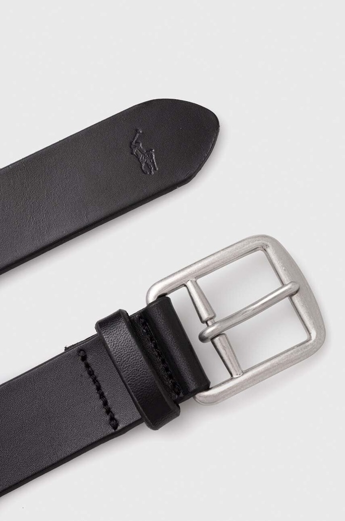 Kožený pásek Polo Ralph Lauren 405913732 černá SS26