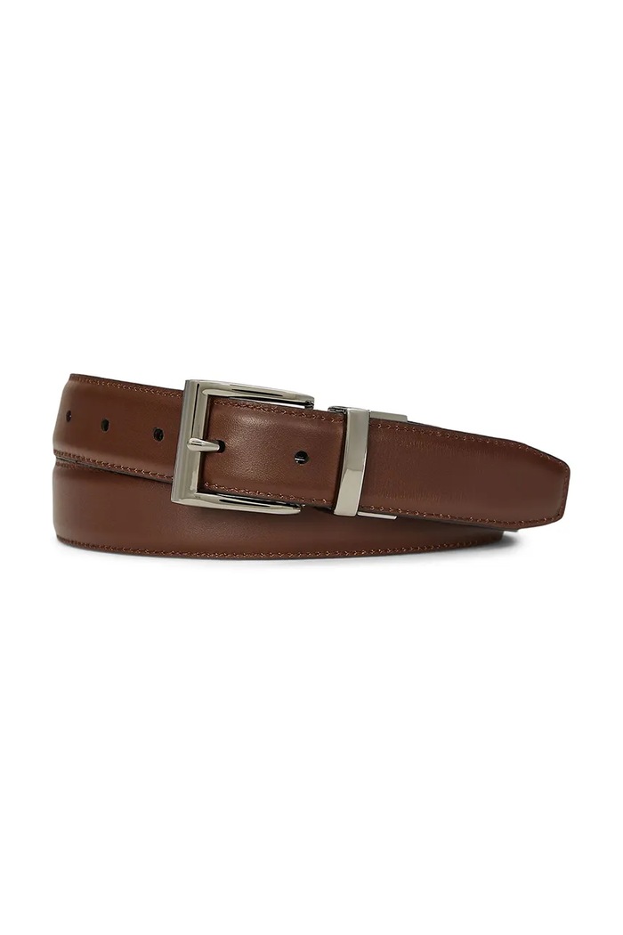 Polo Ralph Lauren curea reversibilă din piele pentru bărbați 405913735 negru AW24