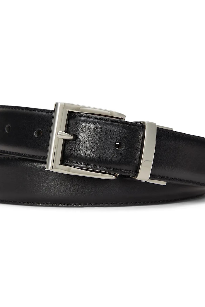 Doplňky Polo Ralph Lauren oboustranný pásek kožený pánský 405913735 černá