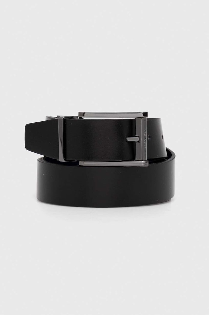 Кожен колан с две лица Calvin Klein черен K50K510931