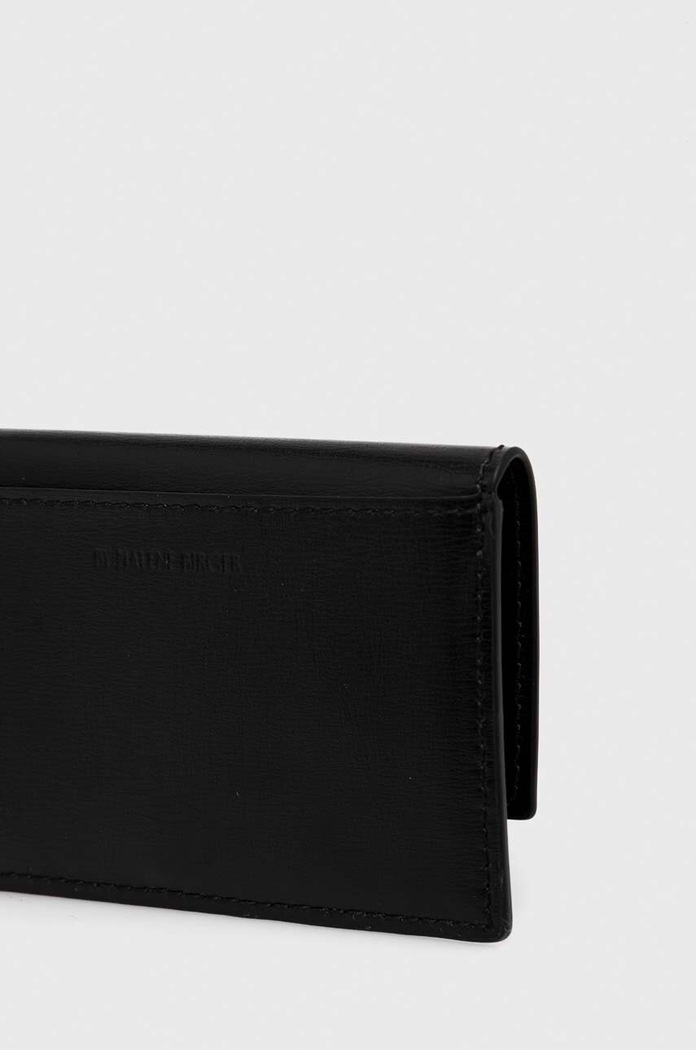 By Malene Birger bőr pénztárca Q71727012Z fekete AW23