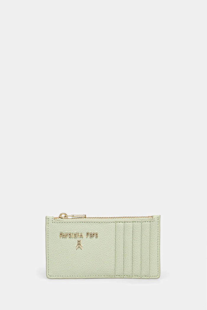 Patrizia Pepe portofel de piele Gift Box verde CQ9105.L001
