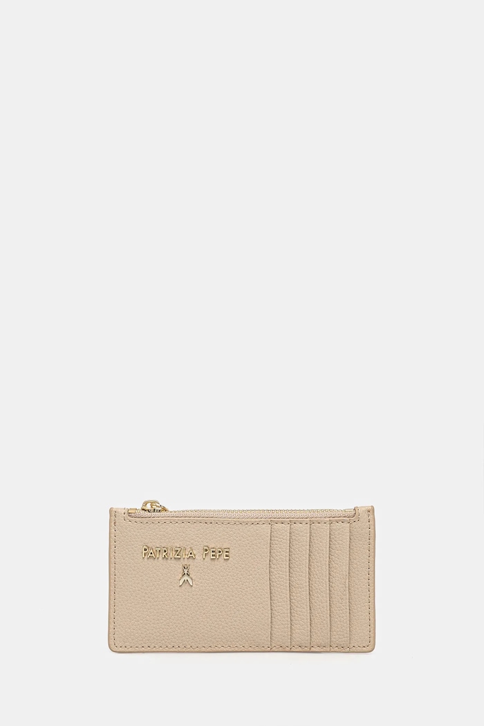 Patrizia Pepe portofel de piele Gift Box bej CQ9105.L001