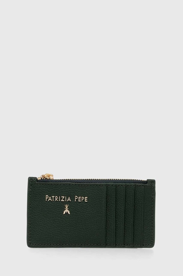 Kožená peňaženka Patrizia Pepe Darčekový box zelená CQ9105.L001