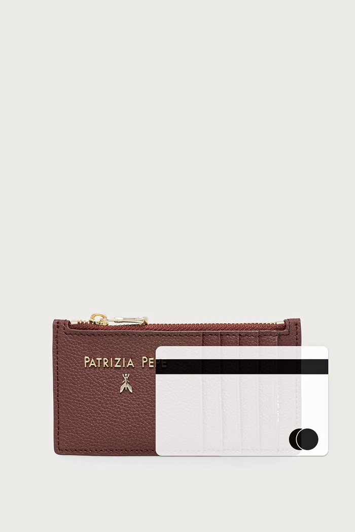 Patrizia Pepe Peněženka dámská kožená červená CQ9105.L001