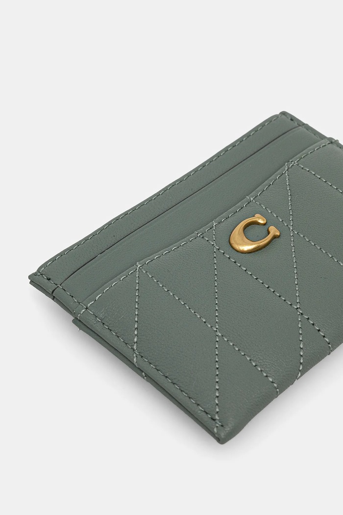 Coach carcasa din piele Essential Card Case CM434 albastru SS26