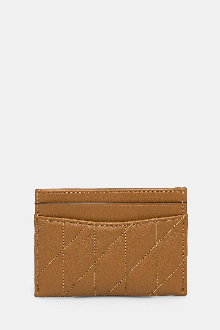 Akcesoria Coach etui na karty skórzane Essential Card Case CM434 beżowy