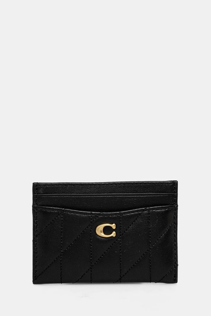 Coach portacarte in pelle Essential Card Case nero CM434