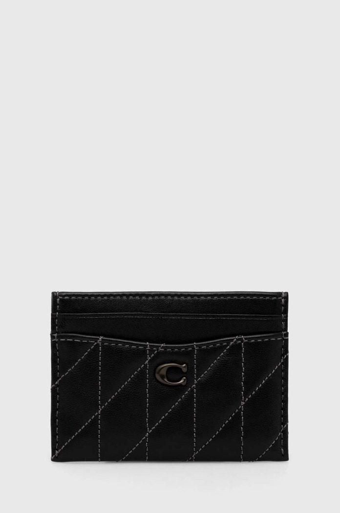 Coach Carcasa din piele Essential Card Case negru CM434