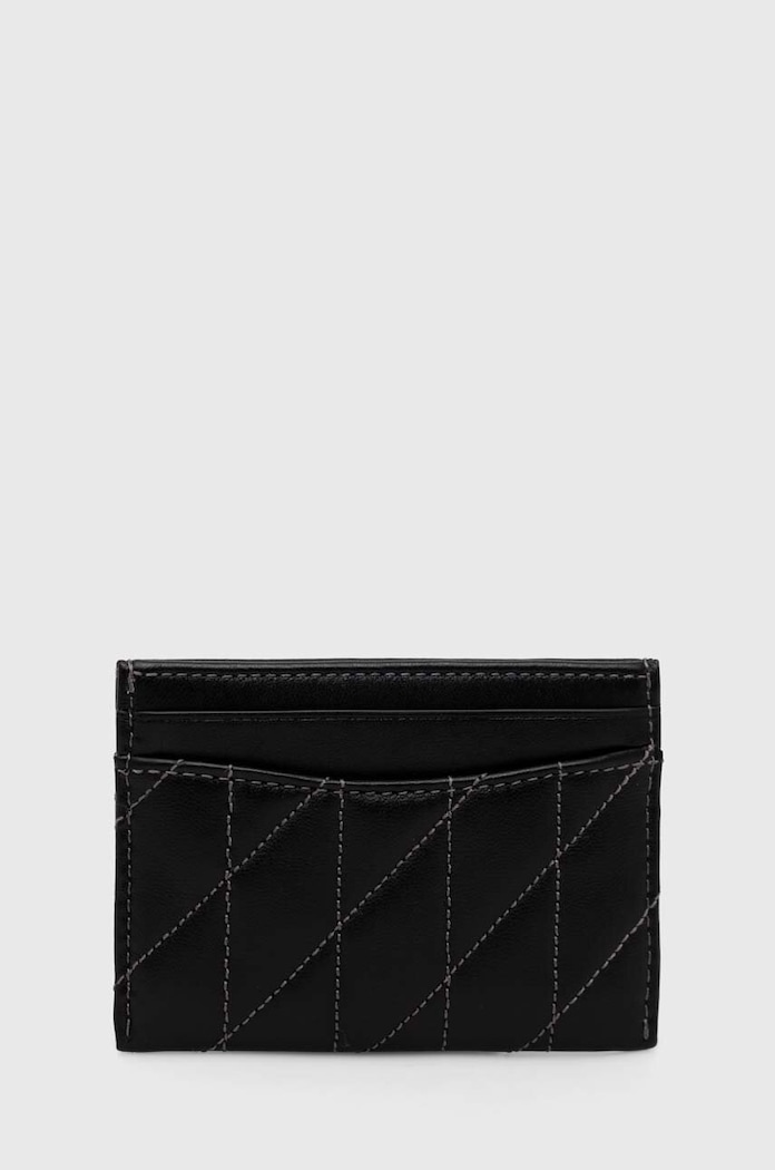 Coach Carcasa din piele Essential Card Case CM434 negru SS26