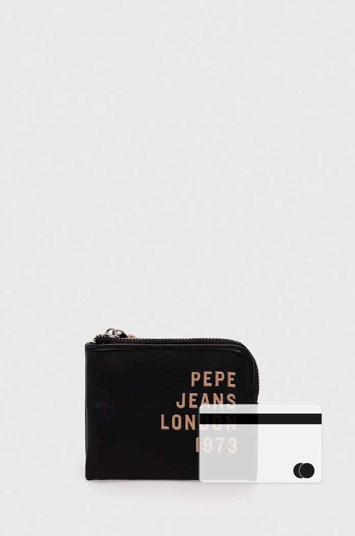 Πορτοφόλι Pepe Jeans μαύρο PL070203.999