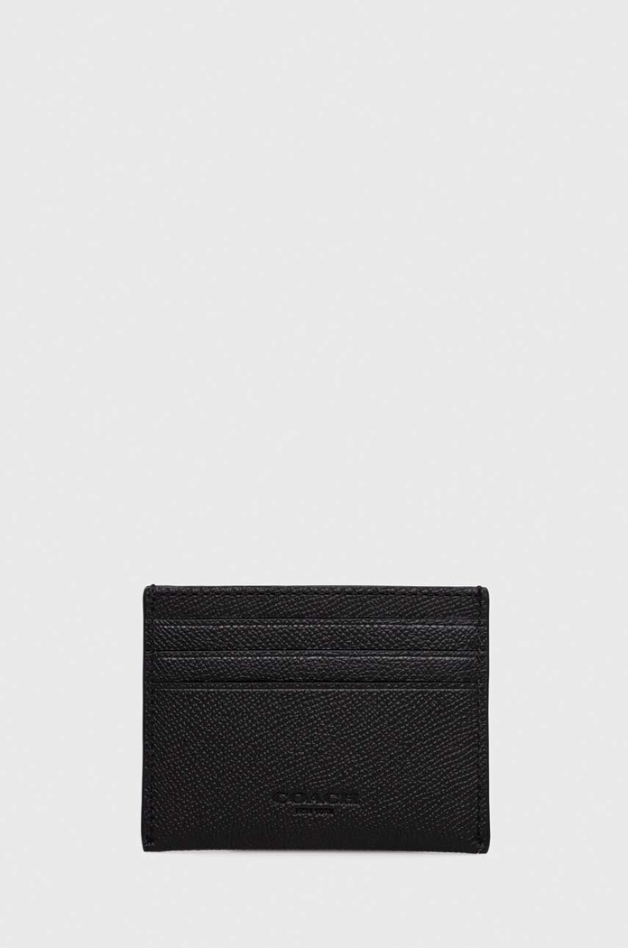Coach etui na karty skórzane CL253 czarny AA00