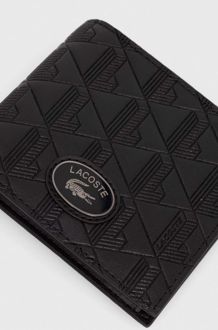 Αξεσουάρ Δερμάτινο πορτοφόλι Lacoste NH4400MR μαύρο