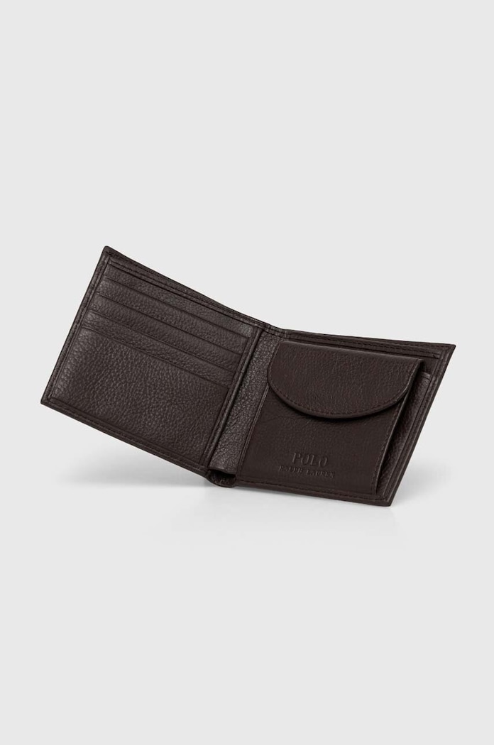 Kiegészítők Polo Ralph Lauren bőr pénztárca 405914235 barna