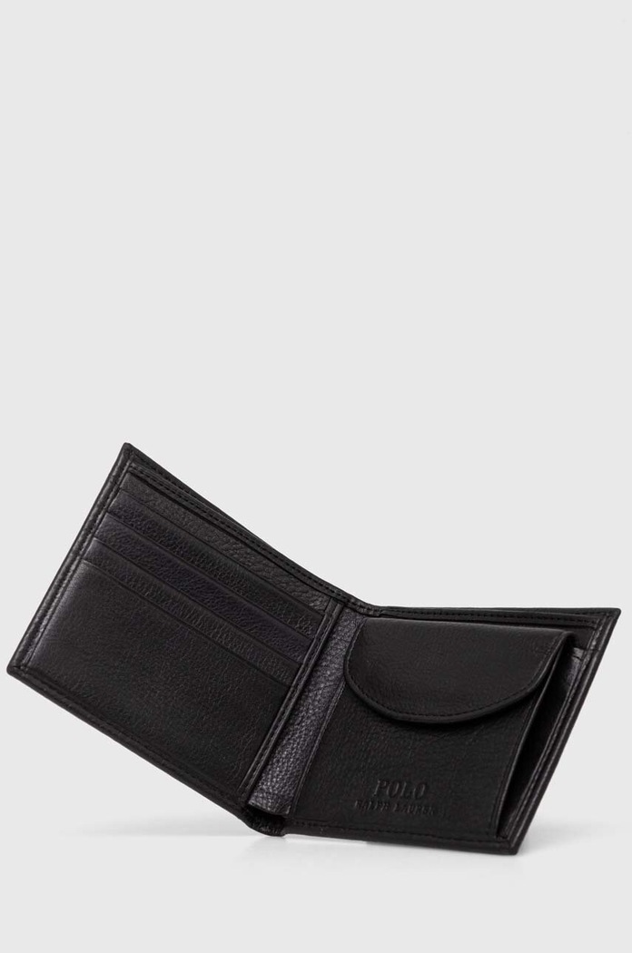 Doplňky Kožená peněženka Polo Ralph Lauren 405914235 černá