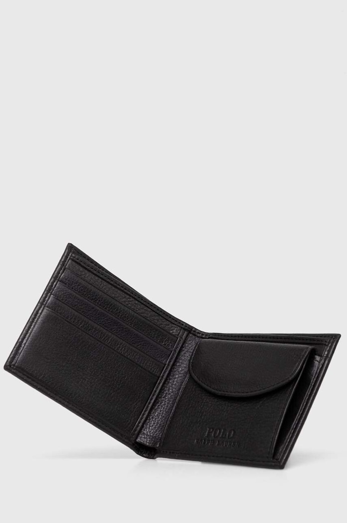 Doplňky Kožená peněženka Polo Ralph Lauren 405914235 černá
