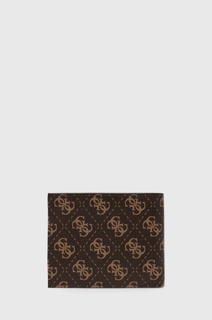 Kožená peňaženka Guess VEZZOLA SMVELE.LEA20 hnedá SS26
