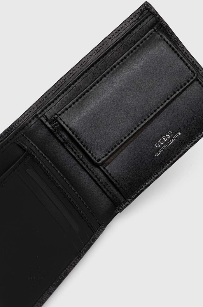 Kiegészítők Guess bőr pénztárca VEZZOLA SMVELE.LEA20 szürke
