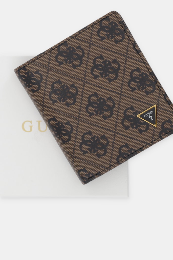 Kožená peňaženka Guess SMVELE.LEA22 hnedá