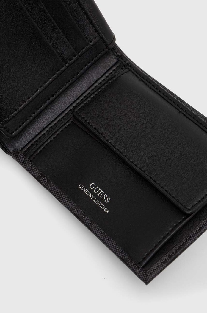 Αξεσουάρ Δερμάτινο πορτοφόλι Guess SMVELE.LEA24 γκρί