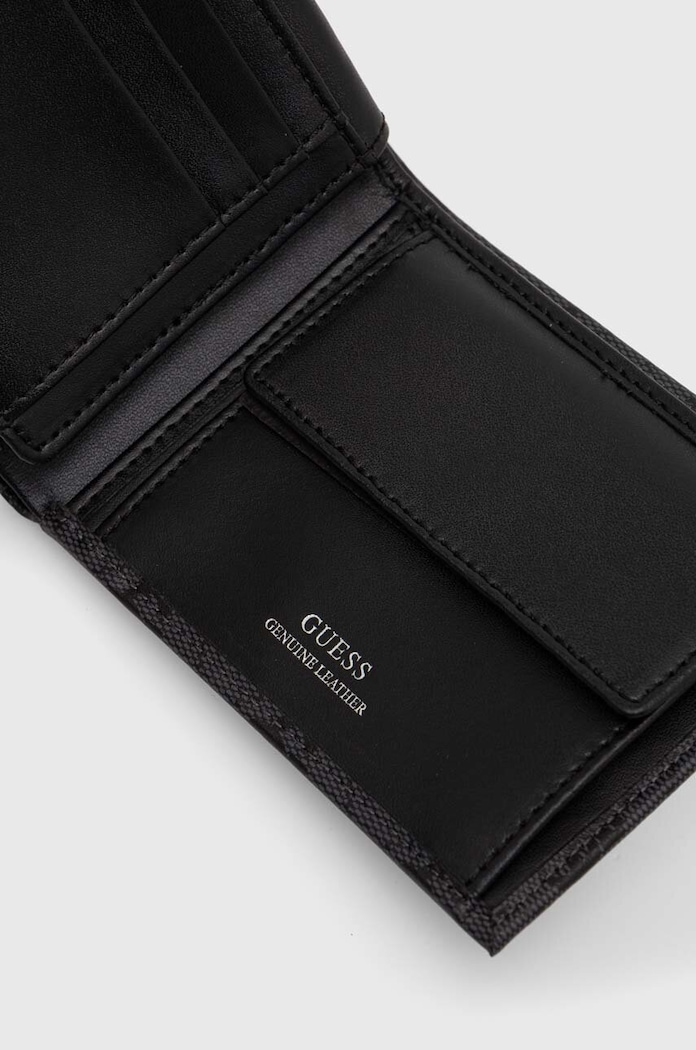 Αξεσουάρ Δερμάτινο πορτοφόλι Guess SMVELE.LEA24 γκρί